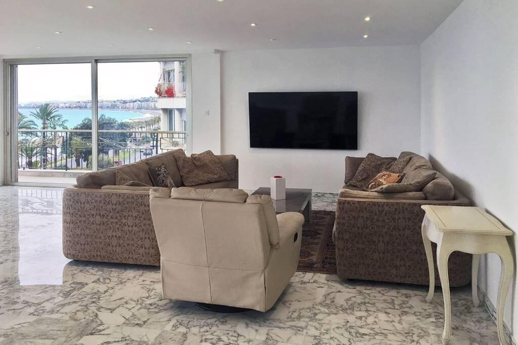 Promenade Des Anglais Amazing Sea View 140M2 3Br Nizza Exterior foto